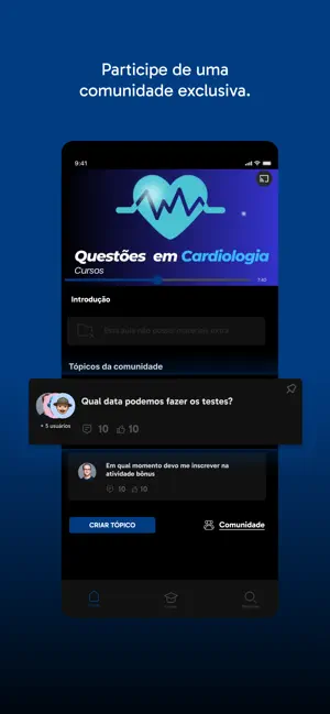Questões em Cardiologia Cursos screenshot 1