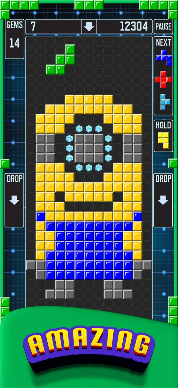 Screenshot #3 pour Pentix Nova - Falling Blocks