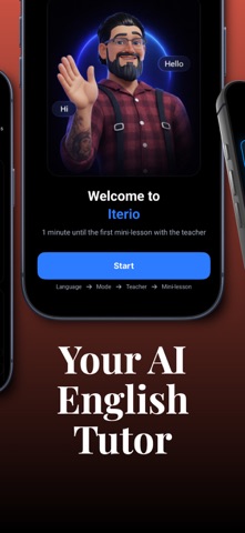Iterio: AI English Tutor iPhone screenshot
