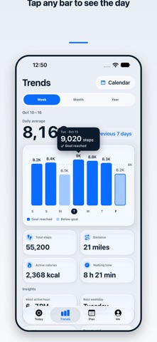 StepRing: Walking Step Counter Screenshot 4 of 8