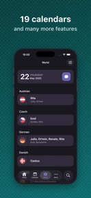 Name day calendar & reminder screenshot