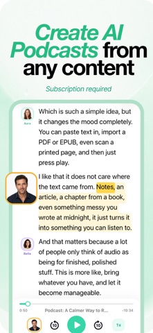 Text to Speech: Focal Voice iPhone screenshot