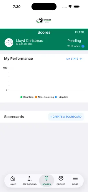 HNA Handicaps iPhone screenshot 2