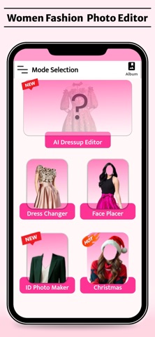 AI Women Fashion Photo Editor iPhone screenshot