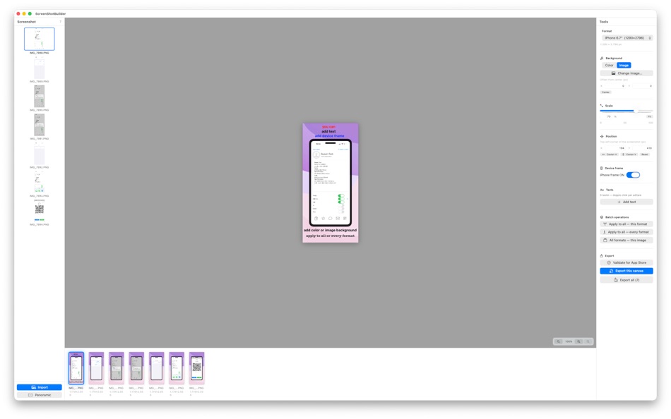 #1. ScreenshotBuilder (macOS) Által: Stefano Rampazzo