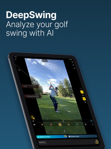 DeepSwing: Golf Swing Analyzer iPad screenshot 1