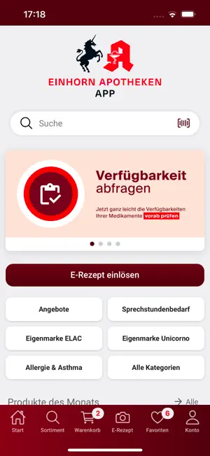 Einhorn Apotheken App screenshot 1