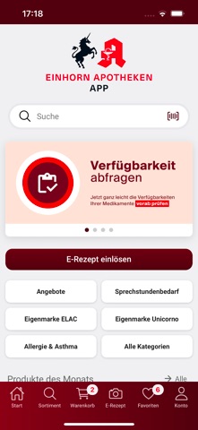 Einhorn Apotheken App screenshot
