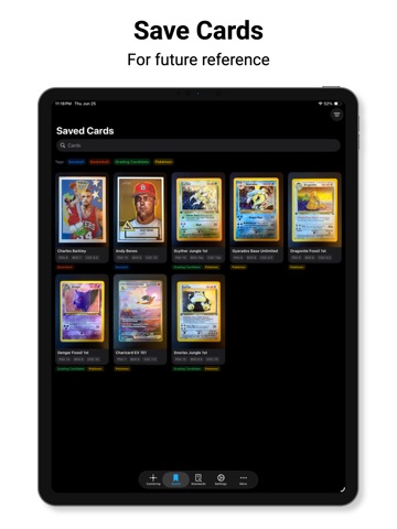 Card Centering Calculator iPad screenshot