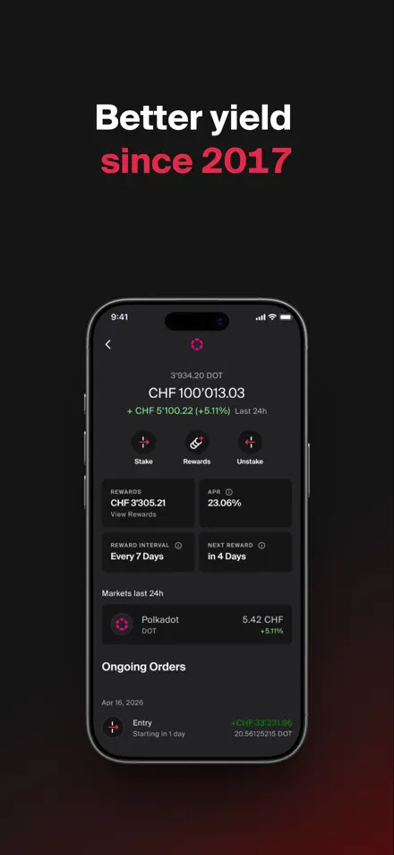 Bitcoin Suisse app screenshot 4