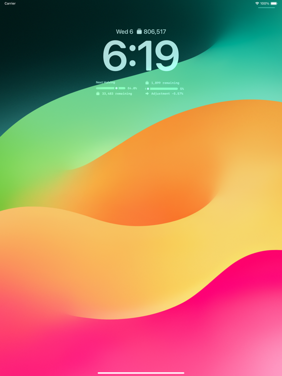 Screenshot #6 pour Block Screen: Bitcoin Widgets