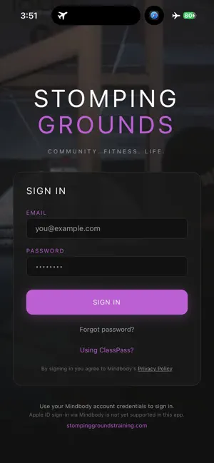 Stomping Grounds Training screenshot 1