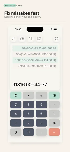 Mumu Calculator screenshot 1