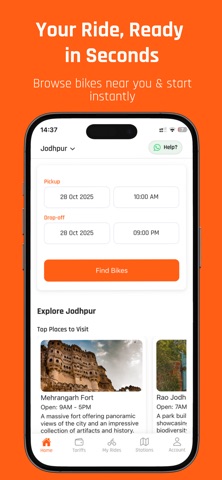 Gripp – Bike Rentals App screenshot