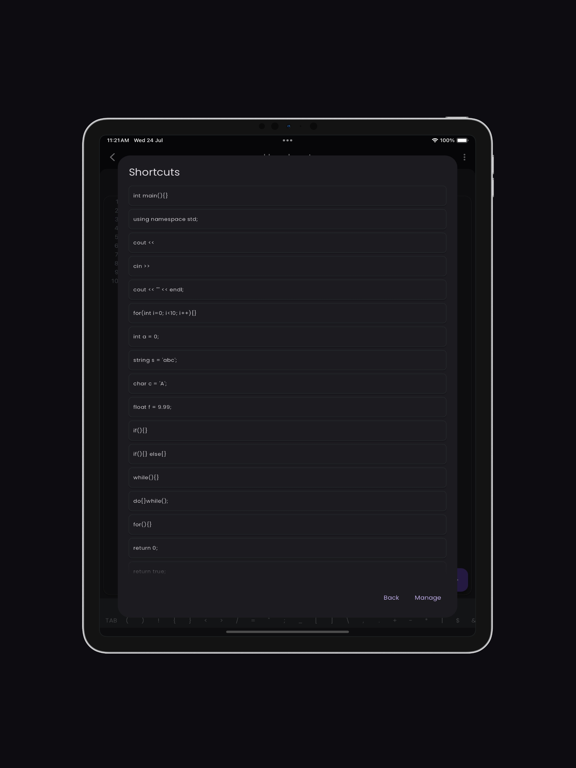 App screenshot