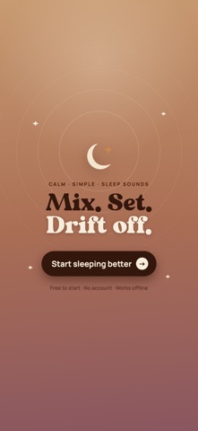 Dreamor - White noise Sounds iPhone screenshot