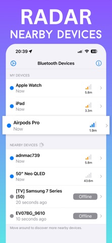 Pod Radar: Find Devices Screenshot 3 of 4