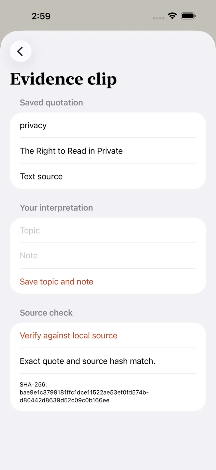 Marginalias iPhone 6.7" screenshot 3: Private document AI