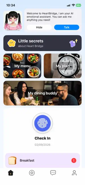 Heart-Dinner Dating App screenshot 1