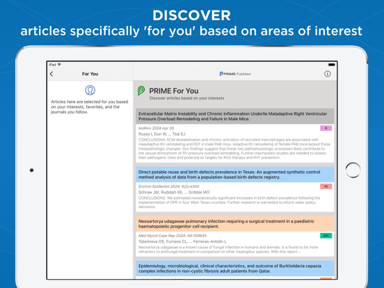 Screenshot #6 pour Prime: PubMed Journals & Tools