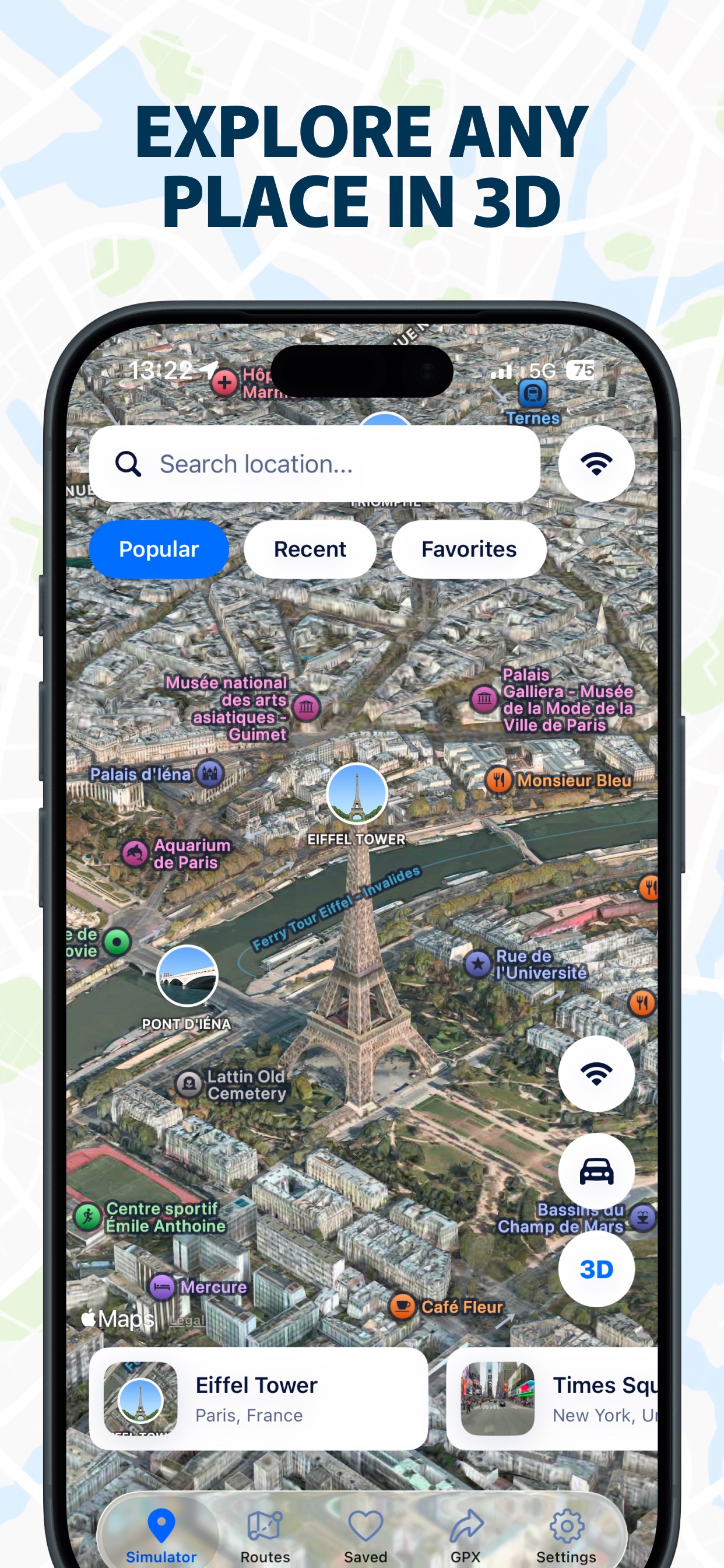 Screenshot 3 of GPS Location Simulator