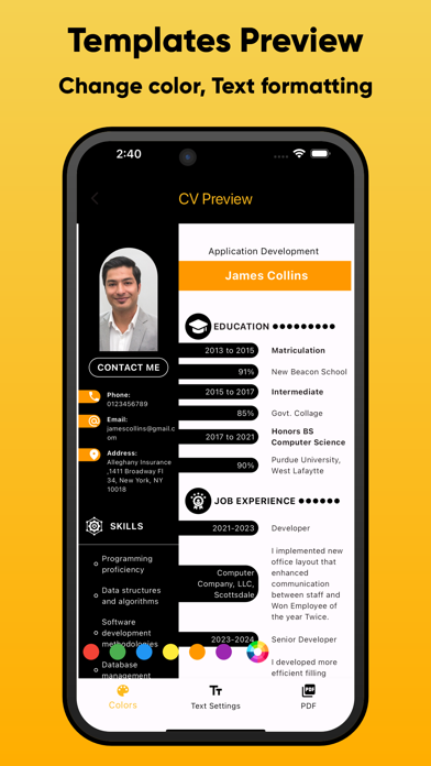 CV Maker - Resume Creator Screenshot
