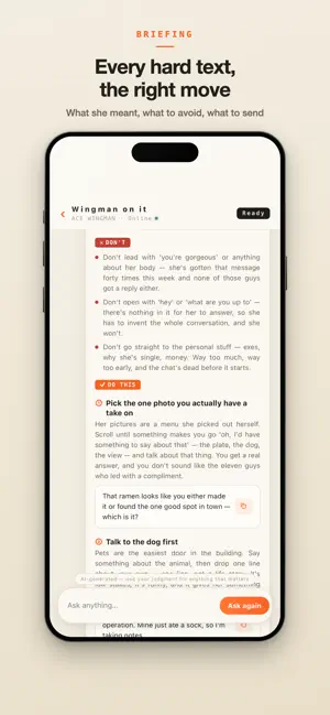 Ace Wingman: Texting Coach screenshot 2