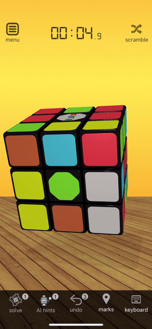 ‎3D Rubik's Cube Solver-skærmbillede