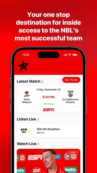 Perth Wildcats Screenshot