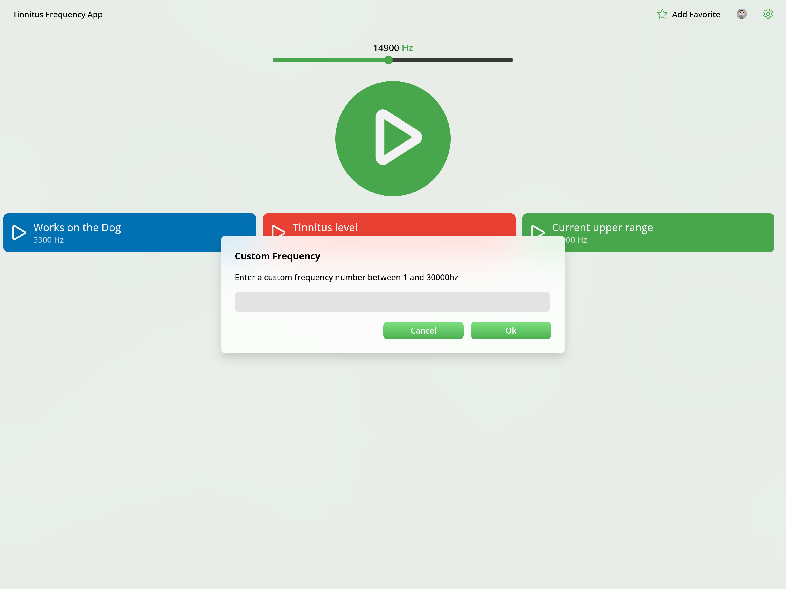Tinnitus Frequency App