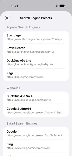 Customize Search Engine screenshot 2