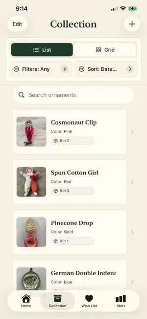 Tinsel Box: Ornament Inventory screenshot 2