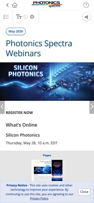 Photonics Spectra screenshot 4