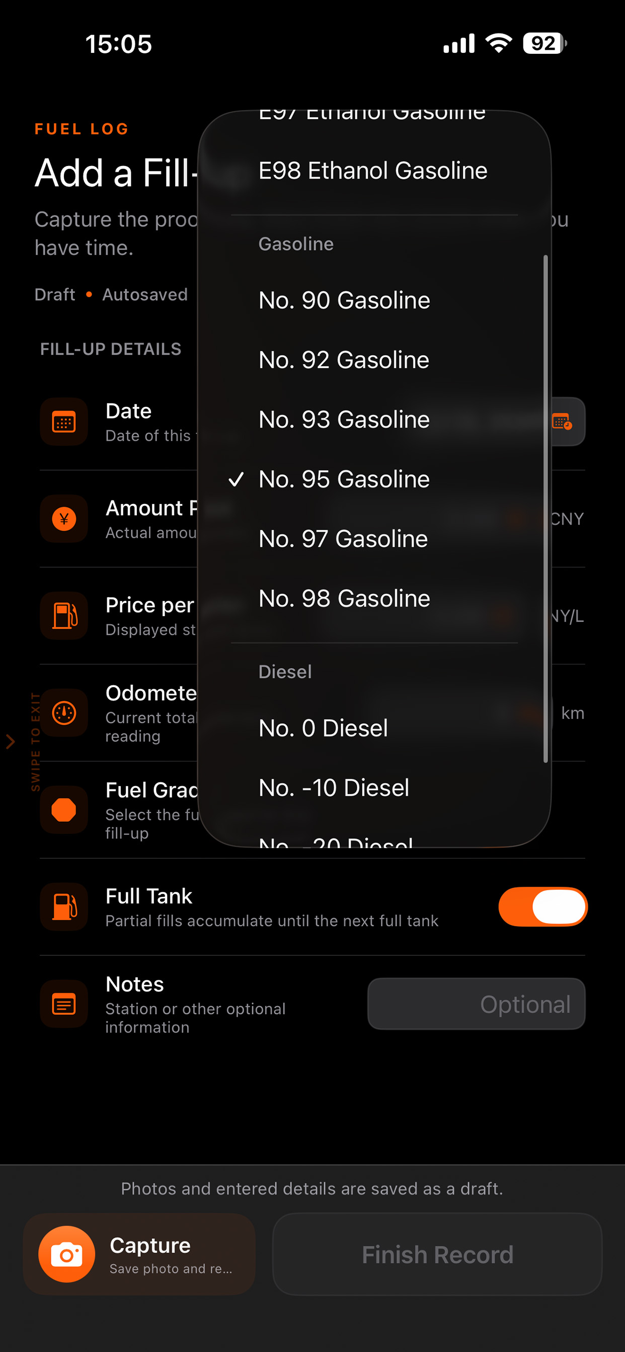 MotoFuelTracker screenshot 5