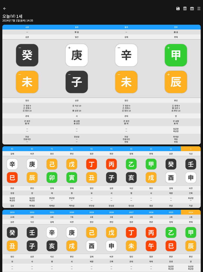 루시아 원 만세력 Pro
