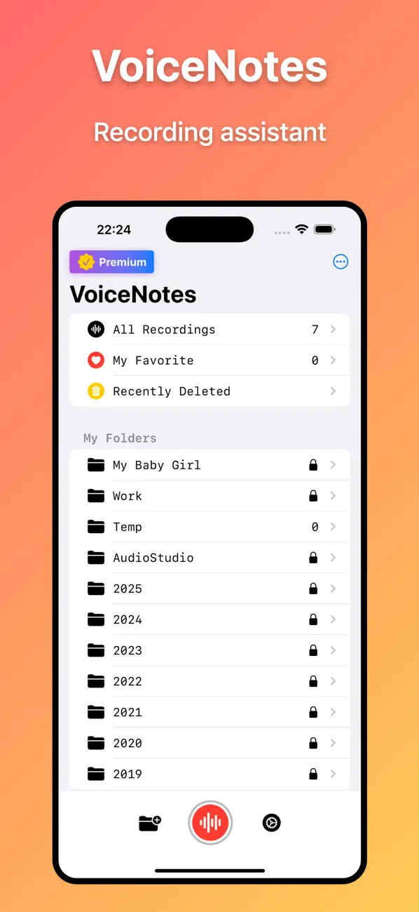 Screenshot #1 pour VoiceNotes - Enregistrer Notes