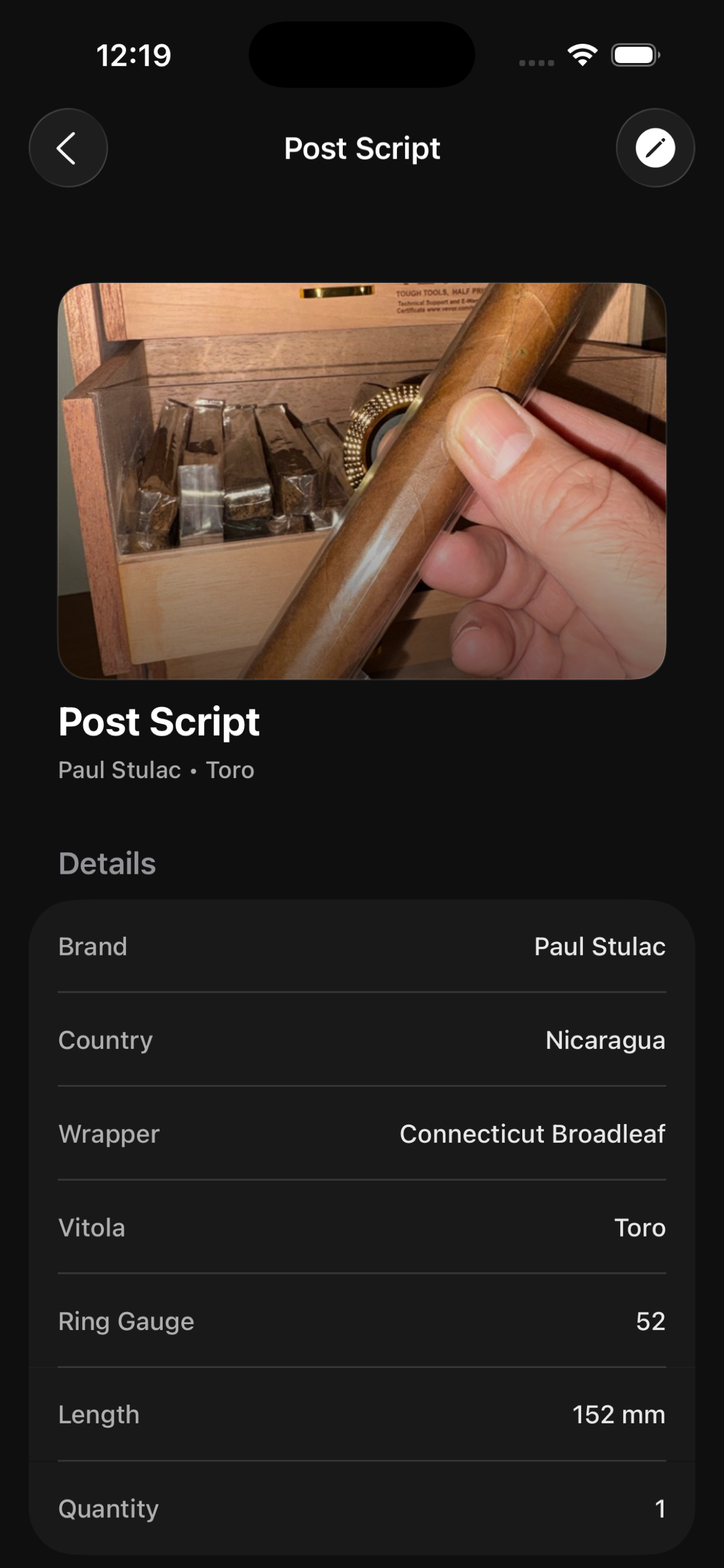 Humidor Companion