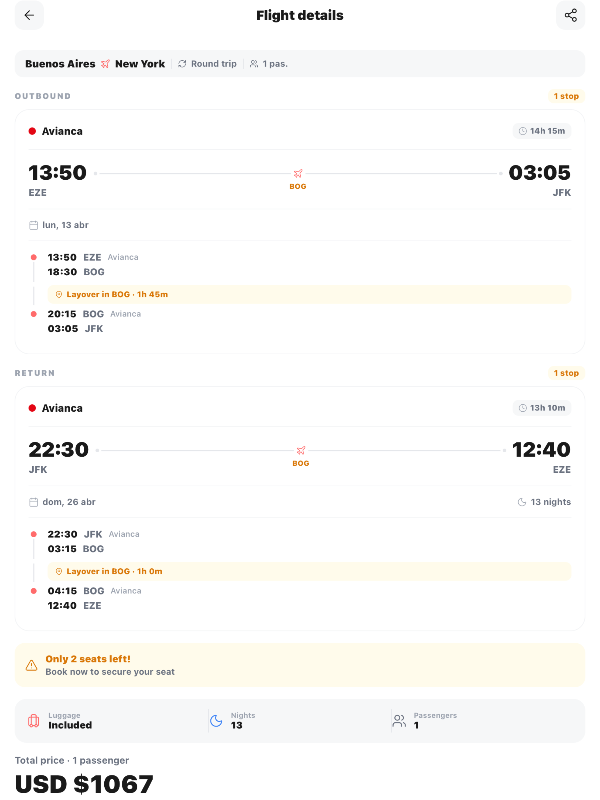 Jetly: Get your flight screenshot 5