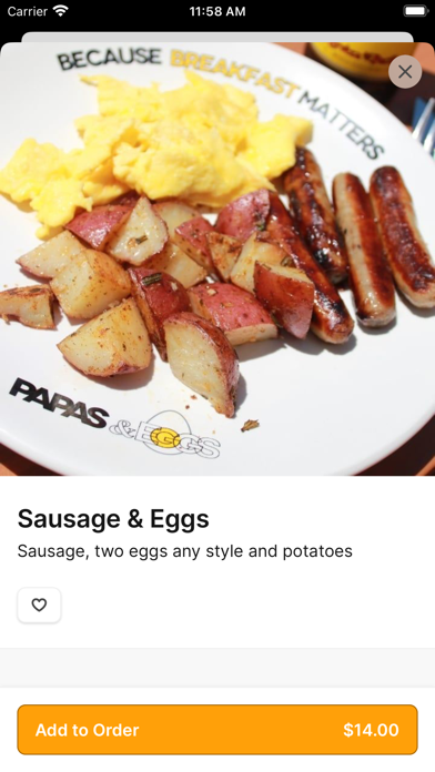 Papas & Eggs iPhone screenshot 4 - Food & Drink app
