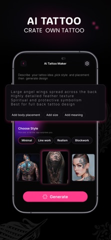 Tattoo AI - Tattoo Creator screenshot