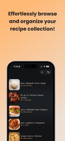 Recipe Vault iPhone screenshot