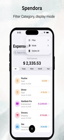 Spendora: Expense Tracker Screenshot 4 of 8