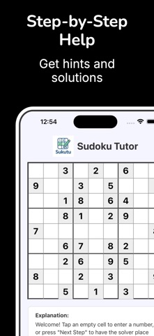 Sudoku Solver - SukutuTutor iPhone screenshot
