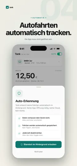 Screenshot von Tank: Spritkosten Teilen auf dem iPhone 5