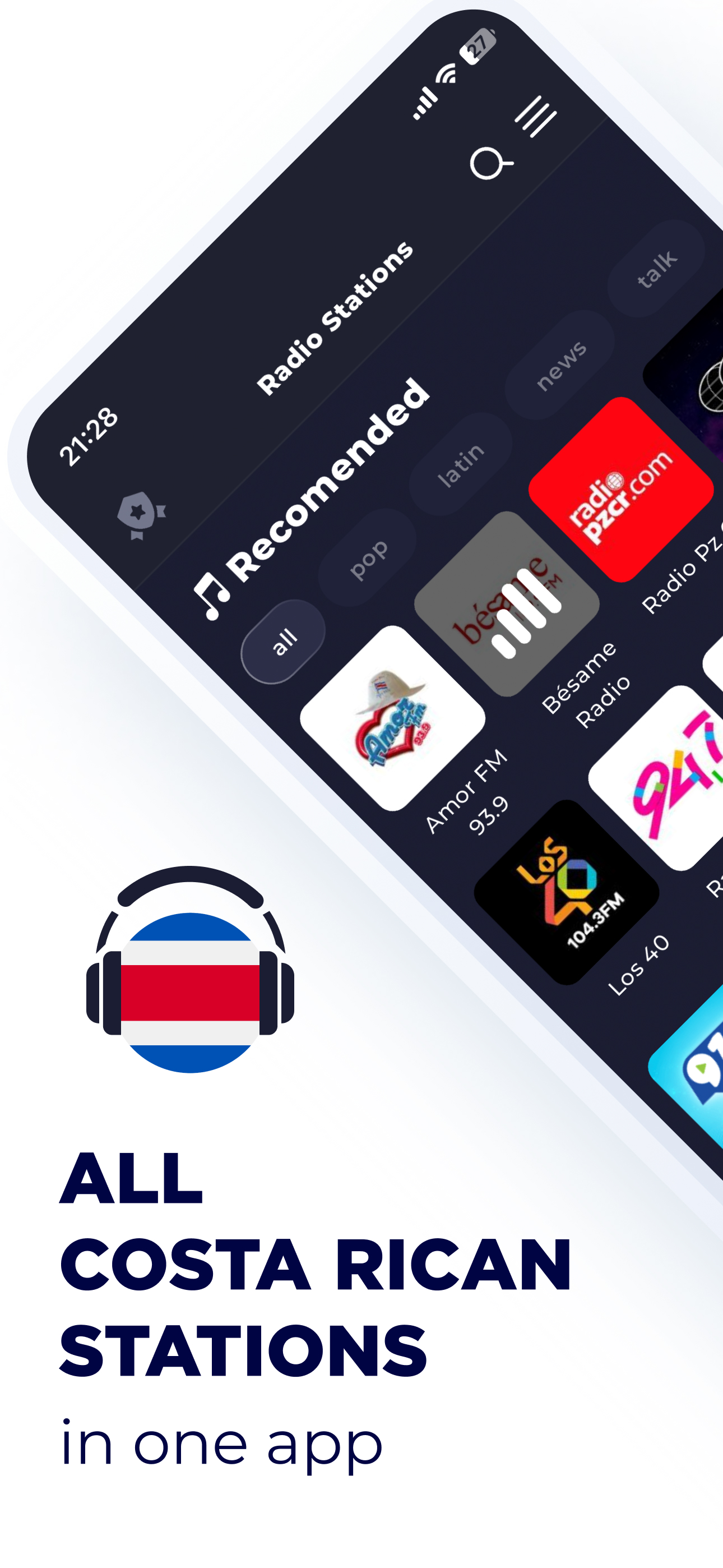 Radio Costa Rica: Live FM & AM