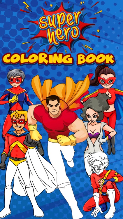 Super heroes - Coloring pages