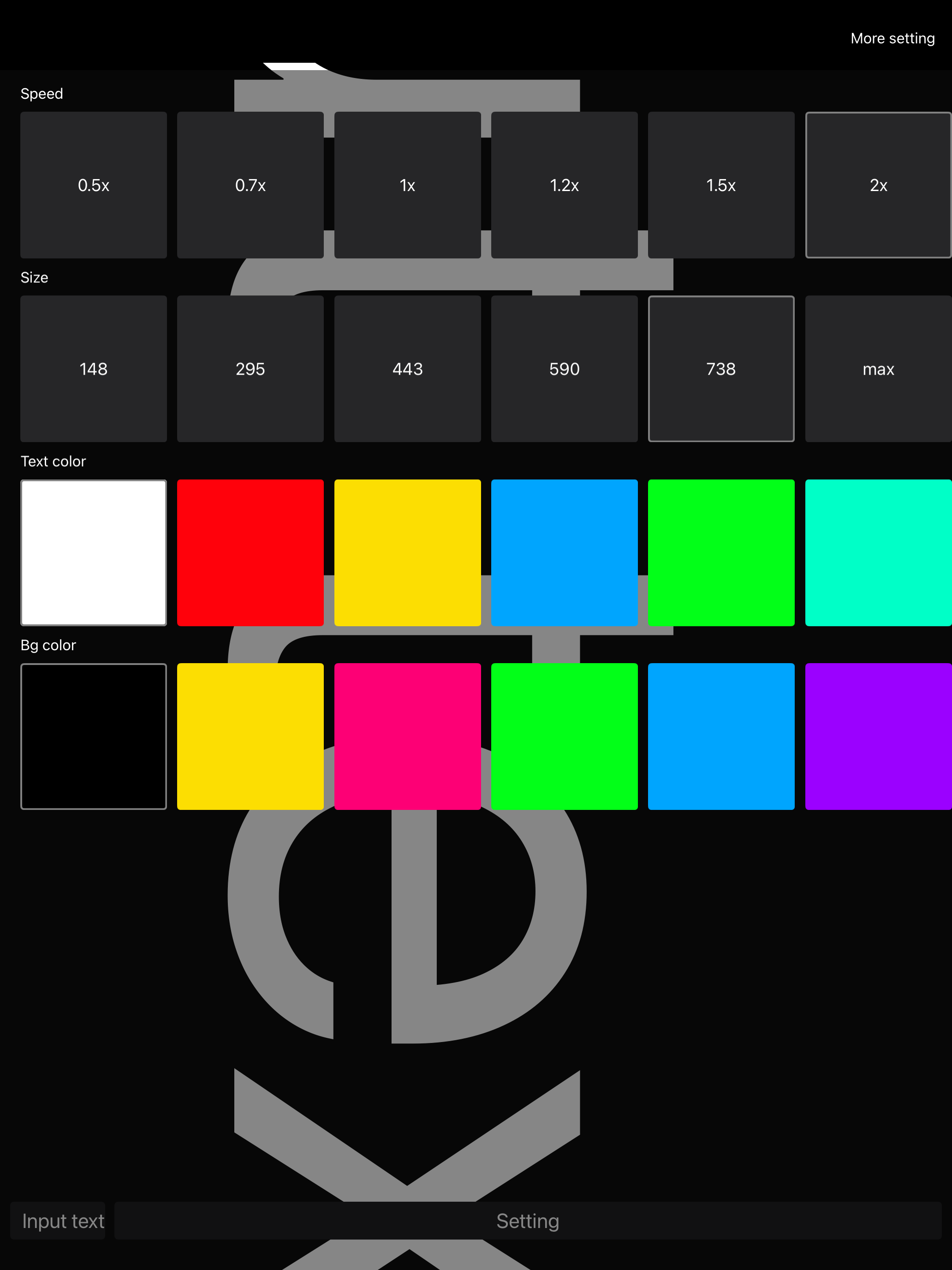 LedBanner-sign lampboard app screenshot 5