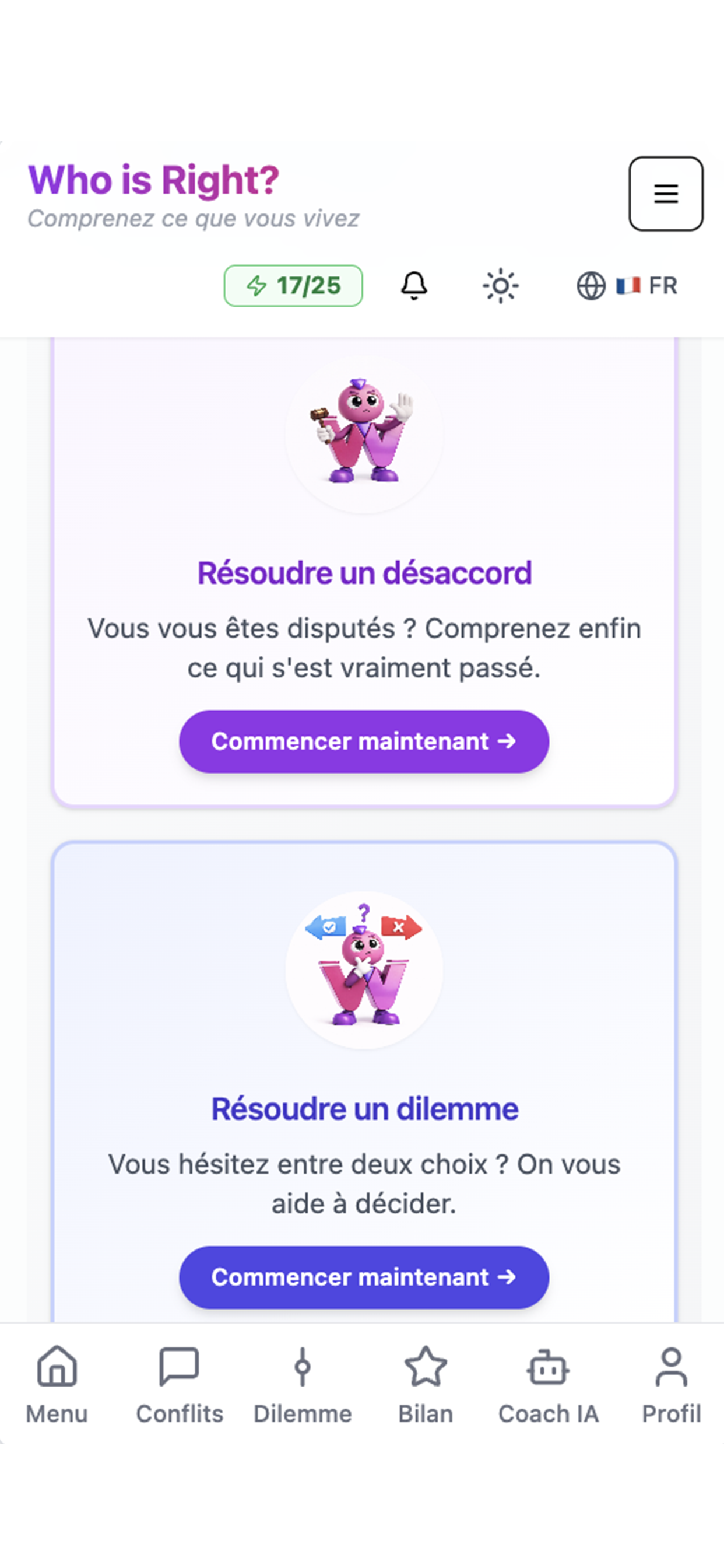 Who is Right? App screenshot 2