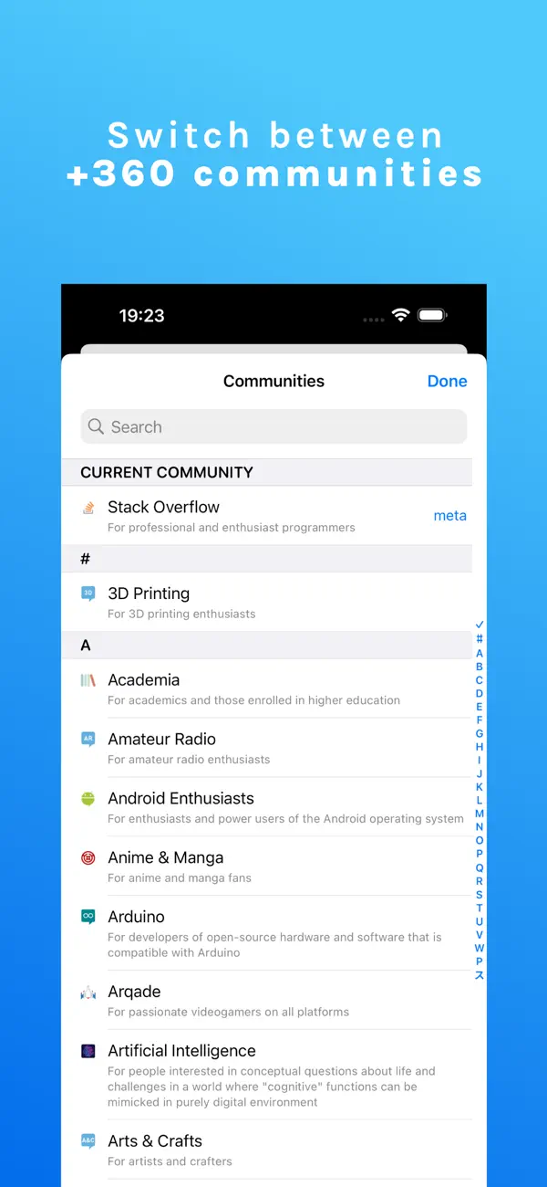 #3. Stack Overflow Client (iOS) Podle: Ander Goig