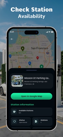PowerMap EV Charging Point Map screenshot